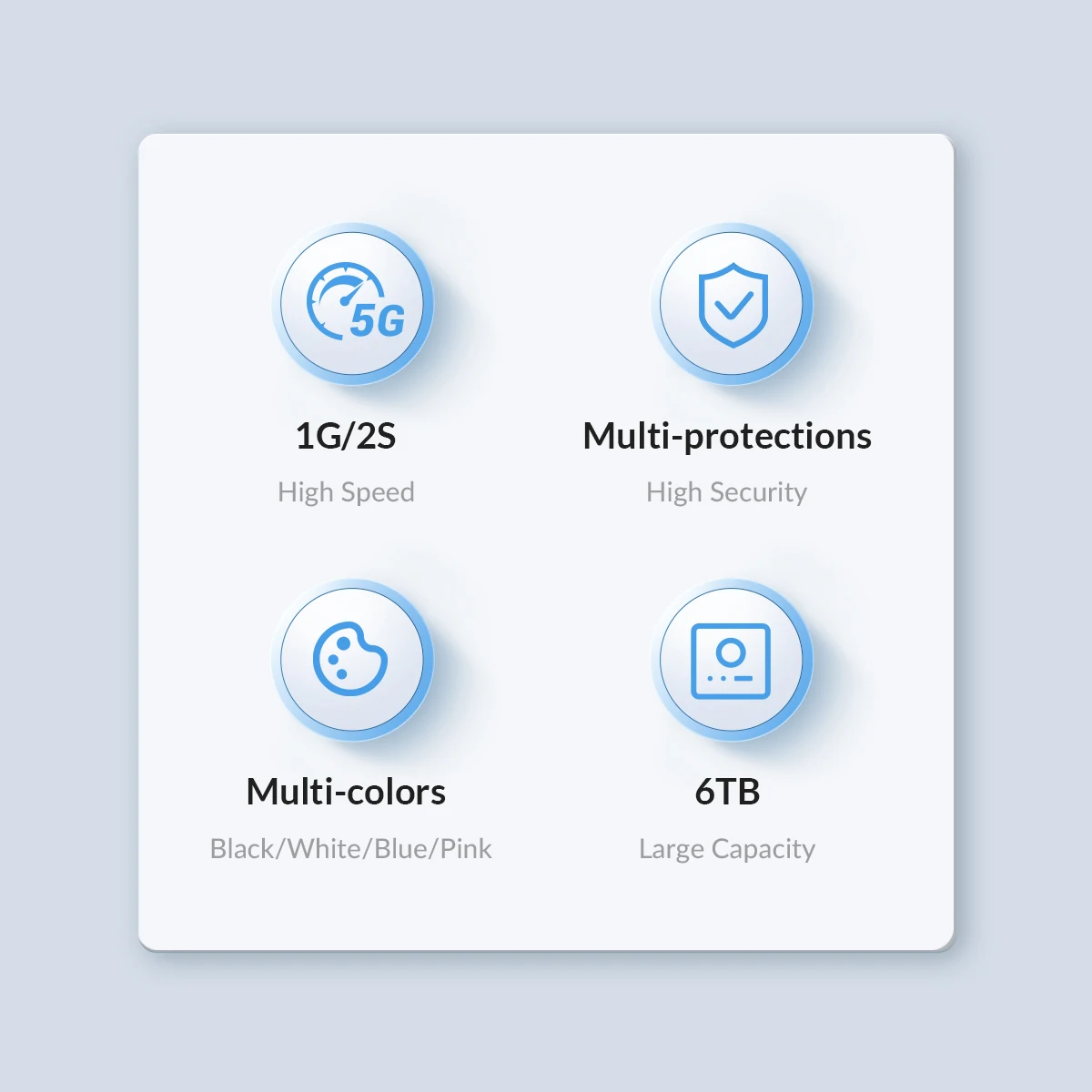 ORICO 2,5-Zoll-Festplattengehäuse USB Typ-C SATA 5Gbps für SSD HDD 9,5 7mm Externes Festplattengehäuse für PC – Detail 2