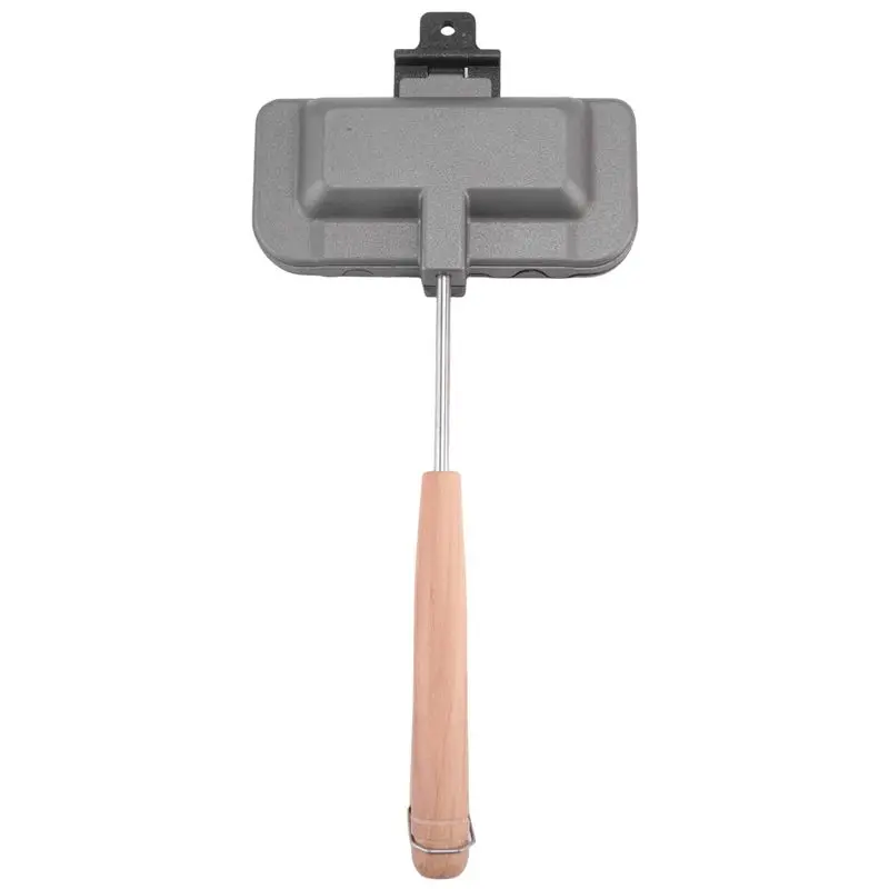 【NEW A39M】 Sandwich Pan Pie Maker Detachable Kitchen Tools Portable Fast Heating Cast Iron Rectangle For Muffins Pancakes Lunch