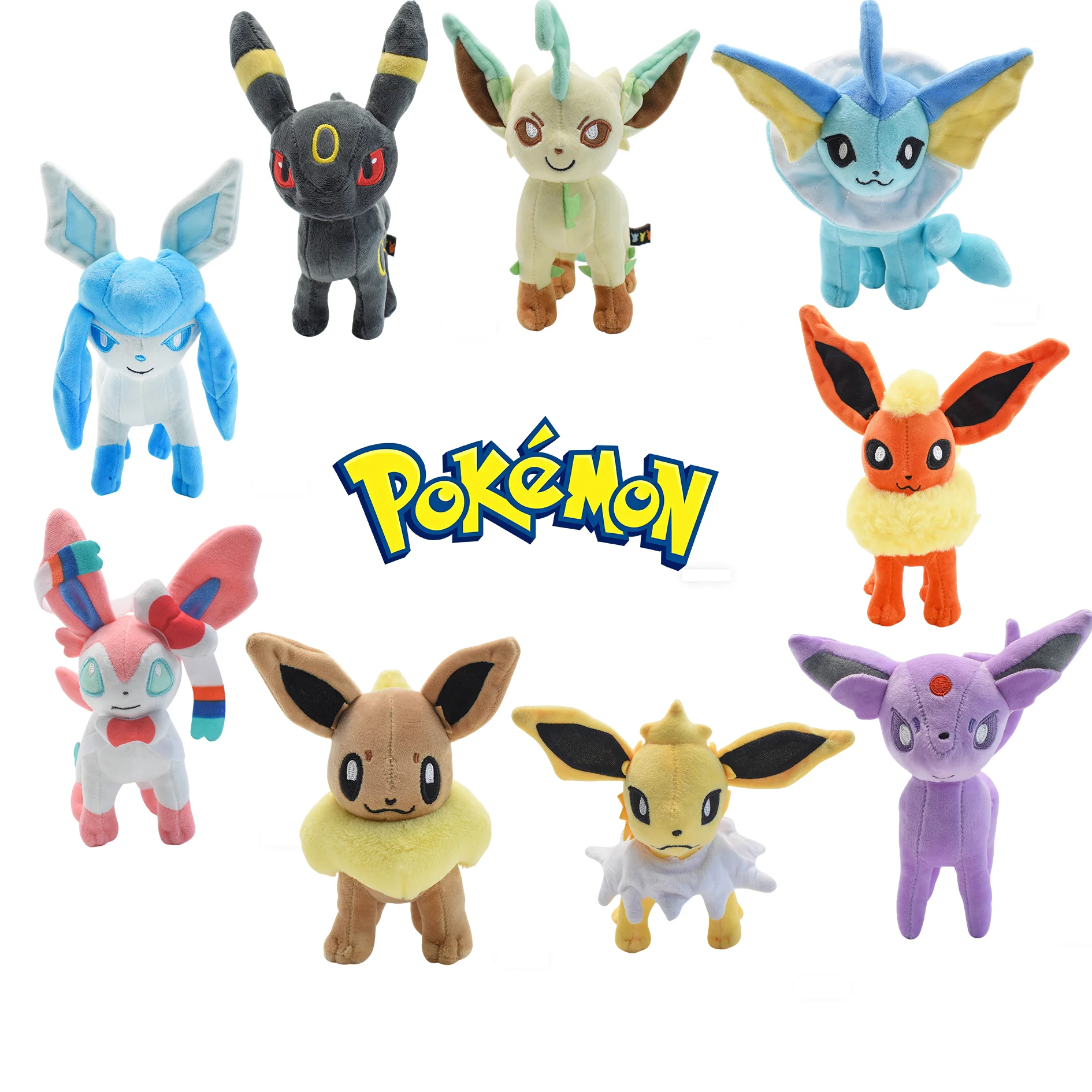 

20cm Leafeon Vaporeon Glaceon Sylveon Espeon Umbreon Vaporeon Sylveon Plush Toys Game for Collectible Gift,Soft Plushies Stuffed