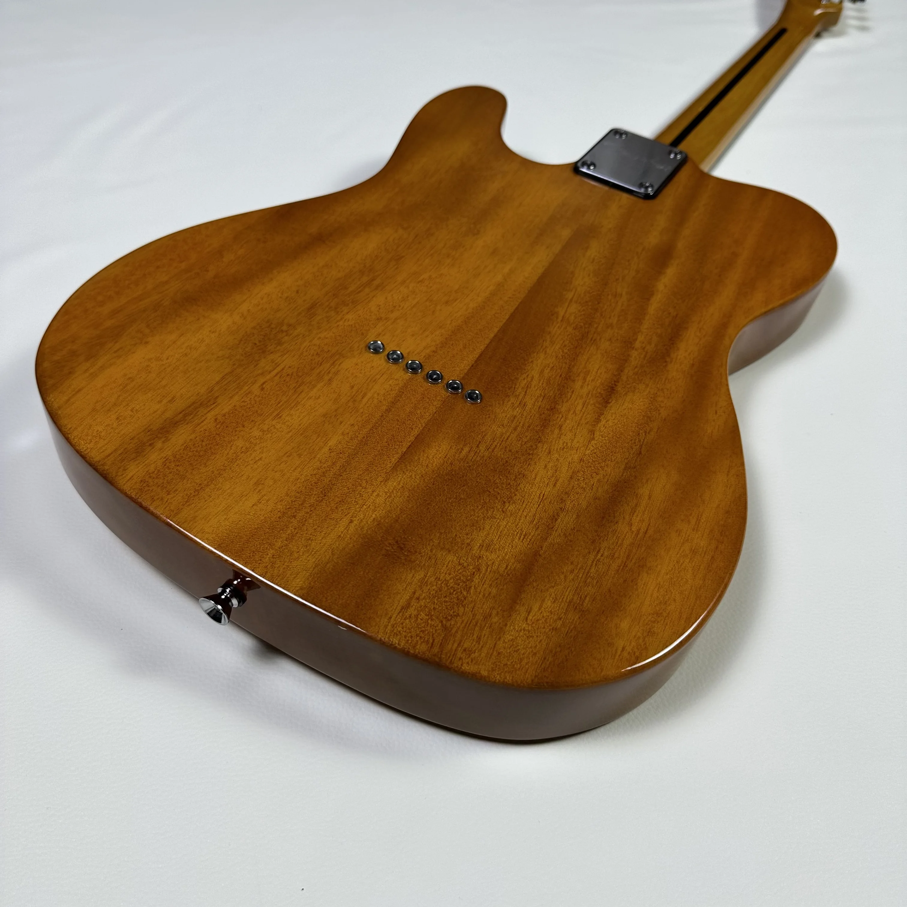 Guitarra eléctrica TL personalizada, diapasón de palisandro, golpeador negro, 22 trastes