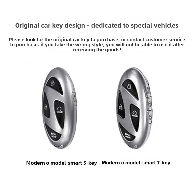 Dla Korea Hyundai Loniq6 Smart Five-key New Car Key Bag Protective Case Hyundai Smart Five-key Set Christmas Gift Auto Supplies