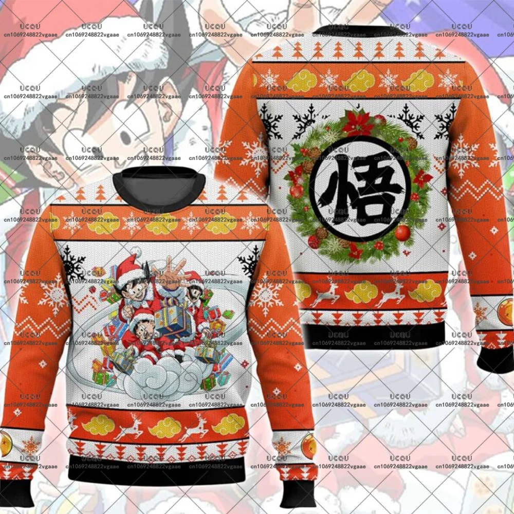Männer Kinder Goku Mädchen T Shirt Sweatshirt Unisex Kind Top Erwachsene T-Shirt Übergroßer Hoodie Y2k Weihnachten Vegeta Dragon Ball Z Weihnachtsgeschenk