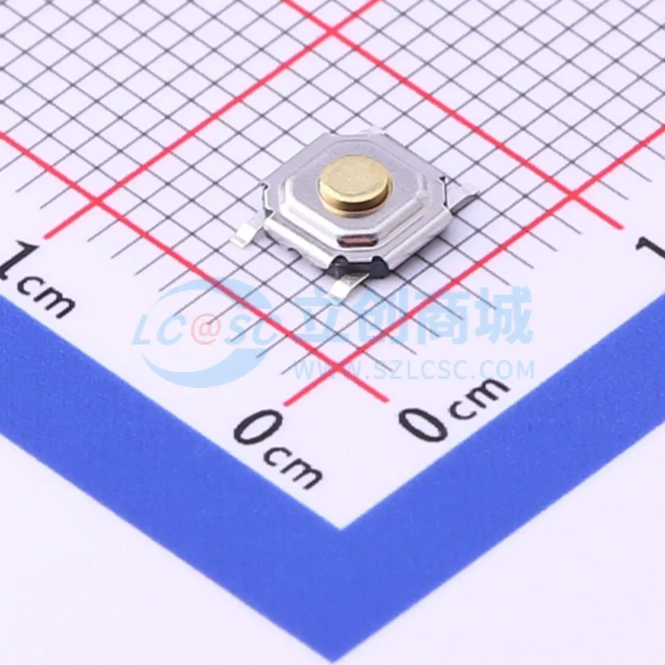 99pcs SKQGADE010 SMD-4P 5.2x5.2mm SPST-NO 2.6N Tactile Push Button Switch