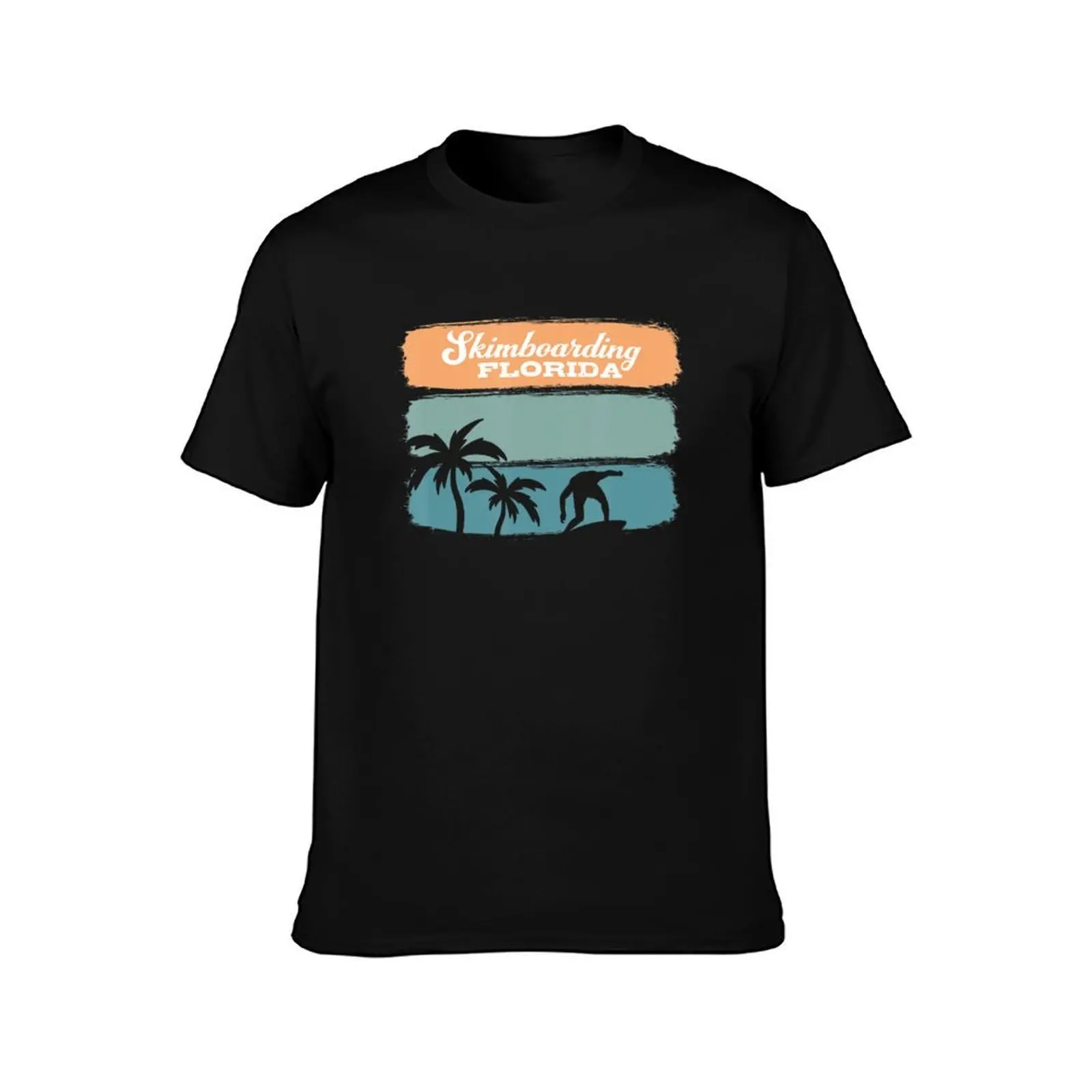 Skimboarding Florida Surfboarding Surfing Beach Lifestyle T-Shirt, Summer Casual Cotton Tee, Oversized Streetwear Tops