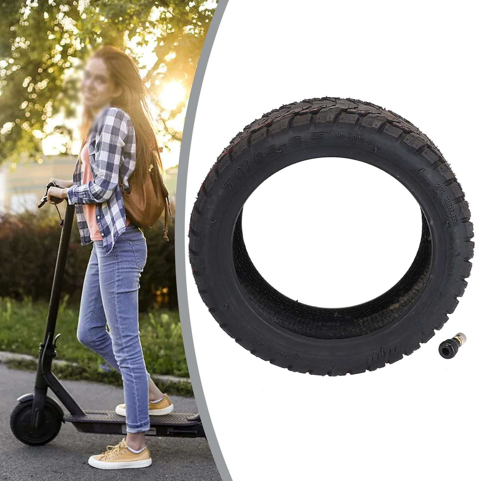 

High Quality Hot Sale Practical Tubeless Tire 70/65-6.5 Cycling Parts Electric Scooter Accessories Replacement
