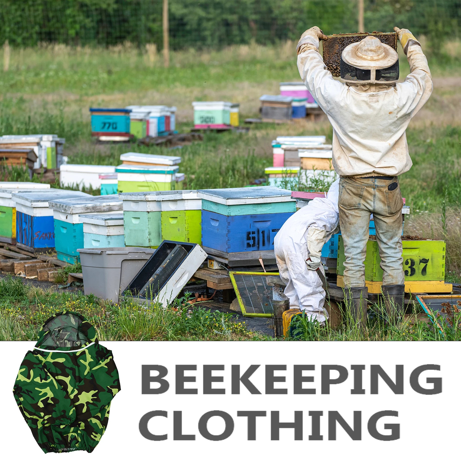 

Beekeeping Tools Anti-bee Clothing Professional Costume for Beekeepers Polyester Outfit With Veil Hat