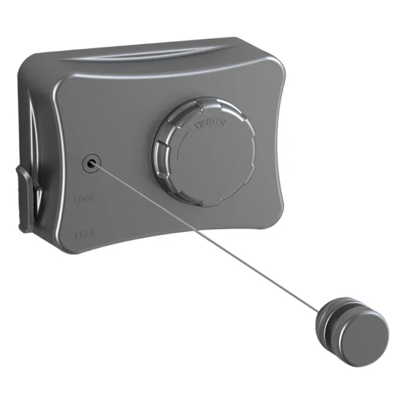 Retractable Clothesline, No Drilling Required, Indoor Balcony Steel Wire Drying Rope, Dormitory Bathroom Retractable Clo