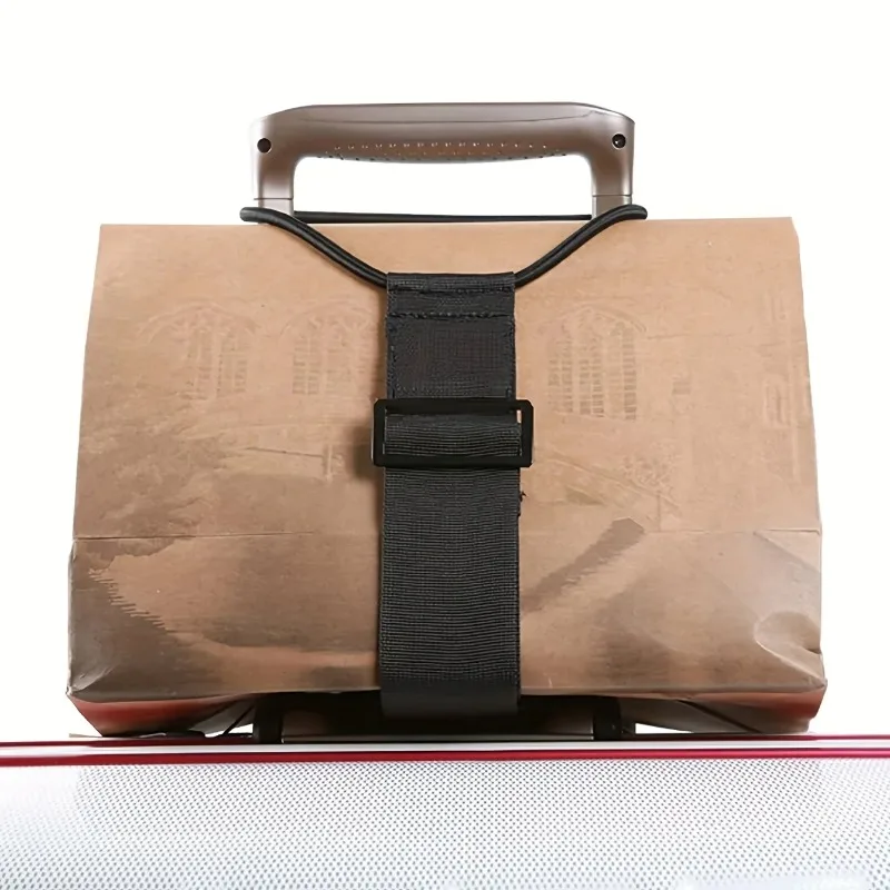 Adjustable Elastic Luggage Strap Belt Reusable Travel Suitcase Fixed Hanging Organizer Accessory for Baggage Trolley Cart Secure