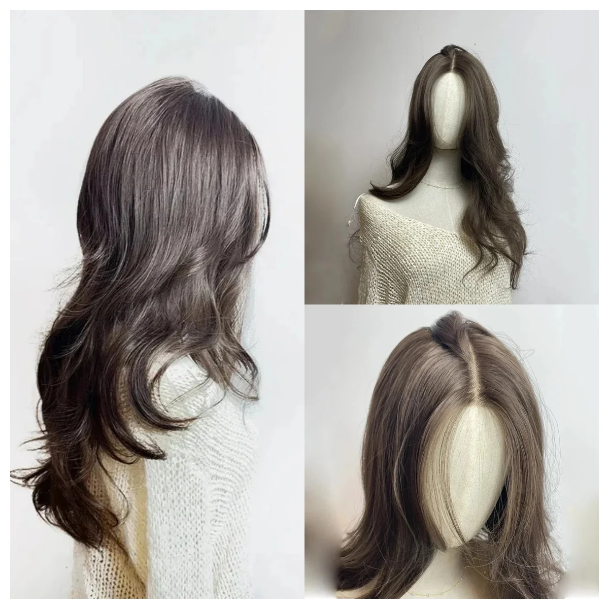 

Natural Long Loose Body Wave Lace Front Wig for Women Glueless Black Brown 150 Density Synthetic Hair for Daily Use
