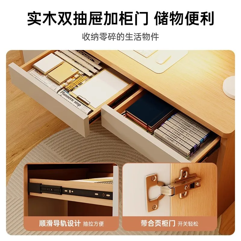 Desk bookshelf integrated computer desk bedroom home study writing table simple table with drawers rectangular board table