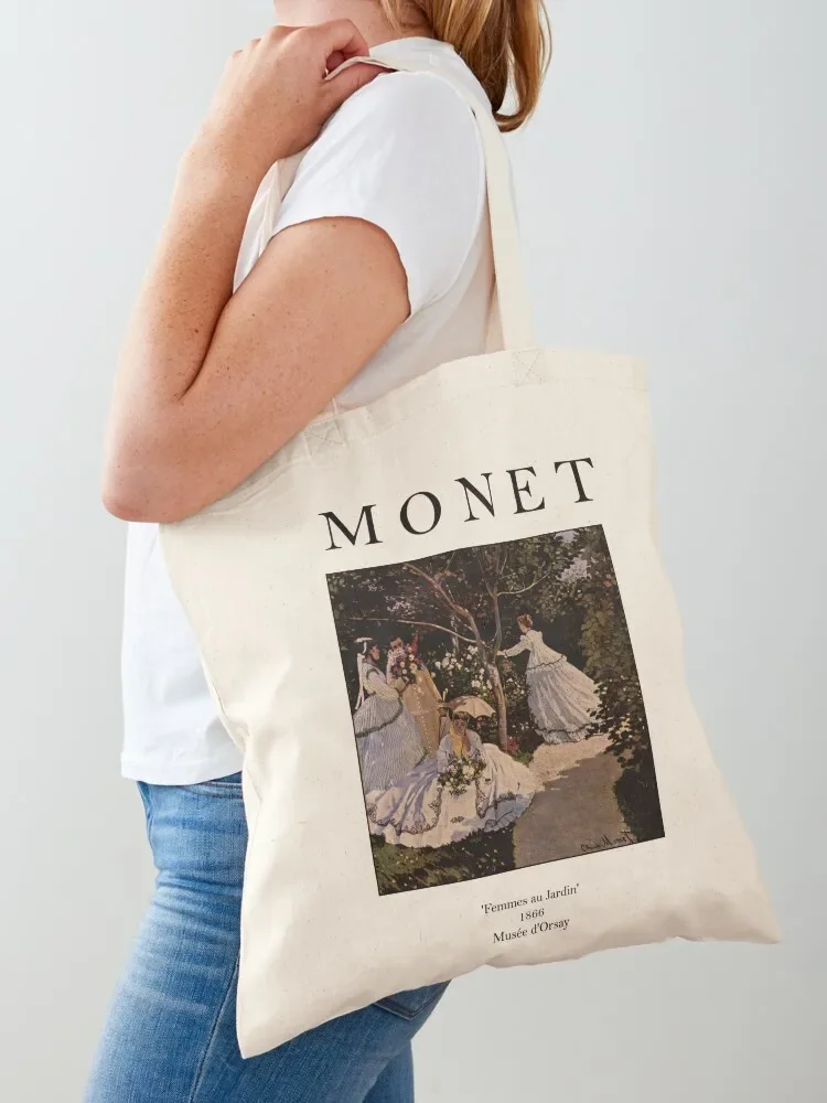 

Monet - Women in the Garden Tote Bag Canvas bag hand bags shopping bags foldable Lady bags