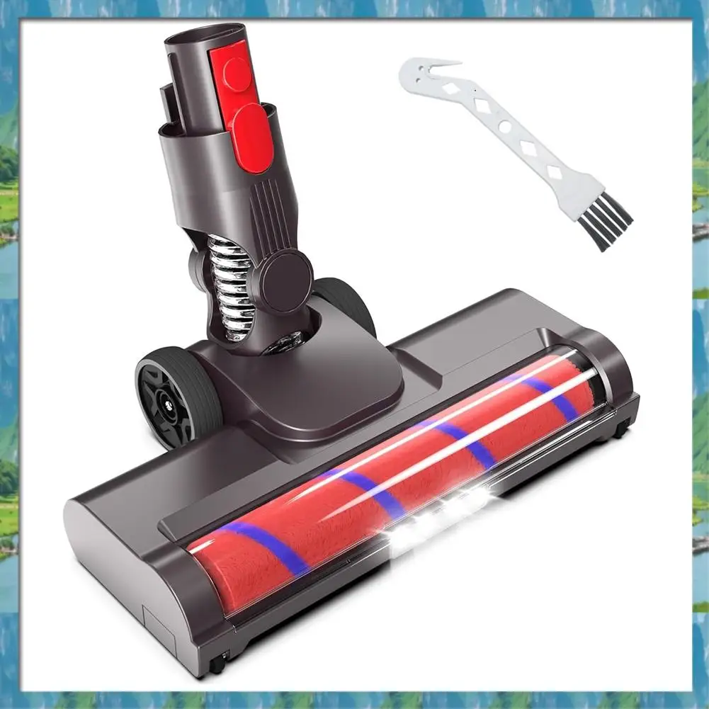 

The Soft Roller Brush Head Replacement With LED Light For Dyson V15 V8 V7 V10 V11 Vacuums Cleaner Hardwood Floor Attachment