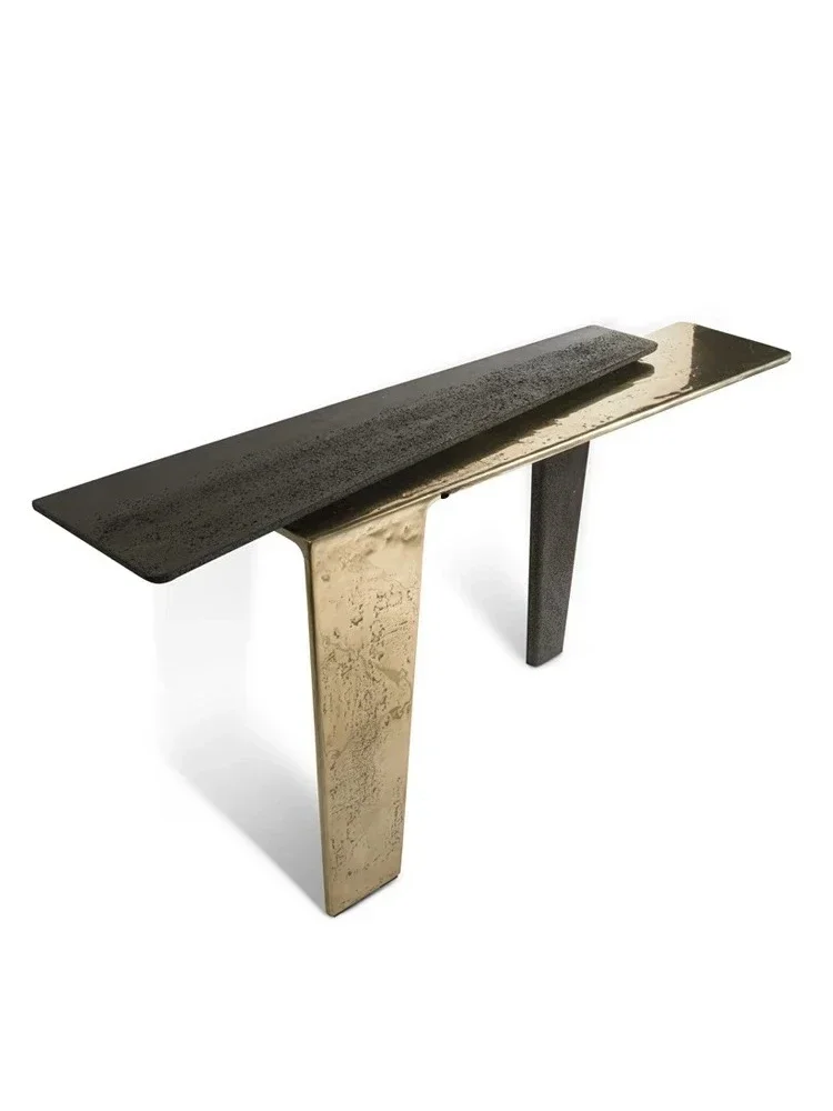 AAA15 Solid Wood Console Tables Entrance Foyer Curio Cabinet New Chinese Style A Long Narrow Table Side View Sets