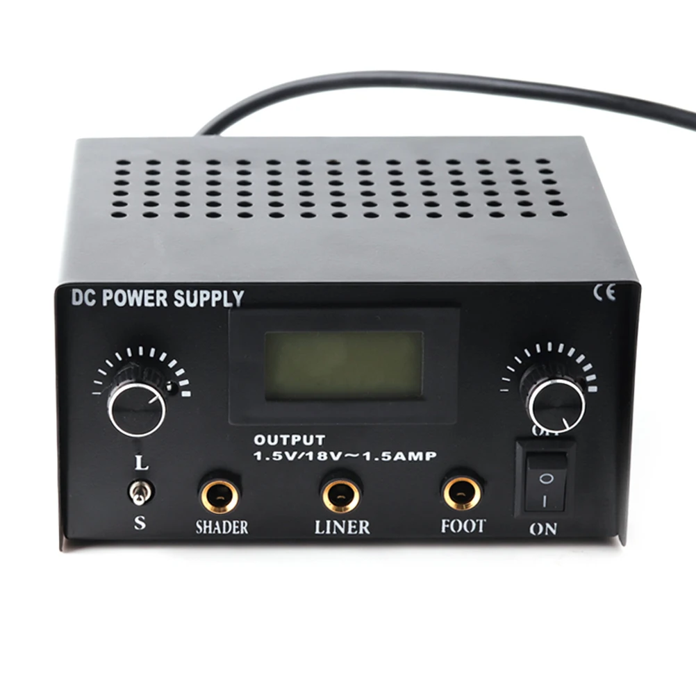 

Dual Output Dc Power Supply Lcd Digital Voltage Stabilizer For Tattoo Machine Compact Metal Housing Precise Setting Us Plug