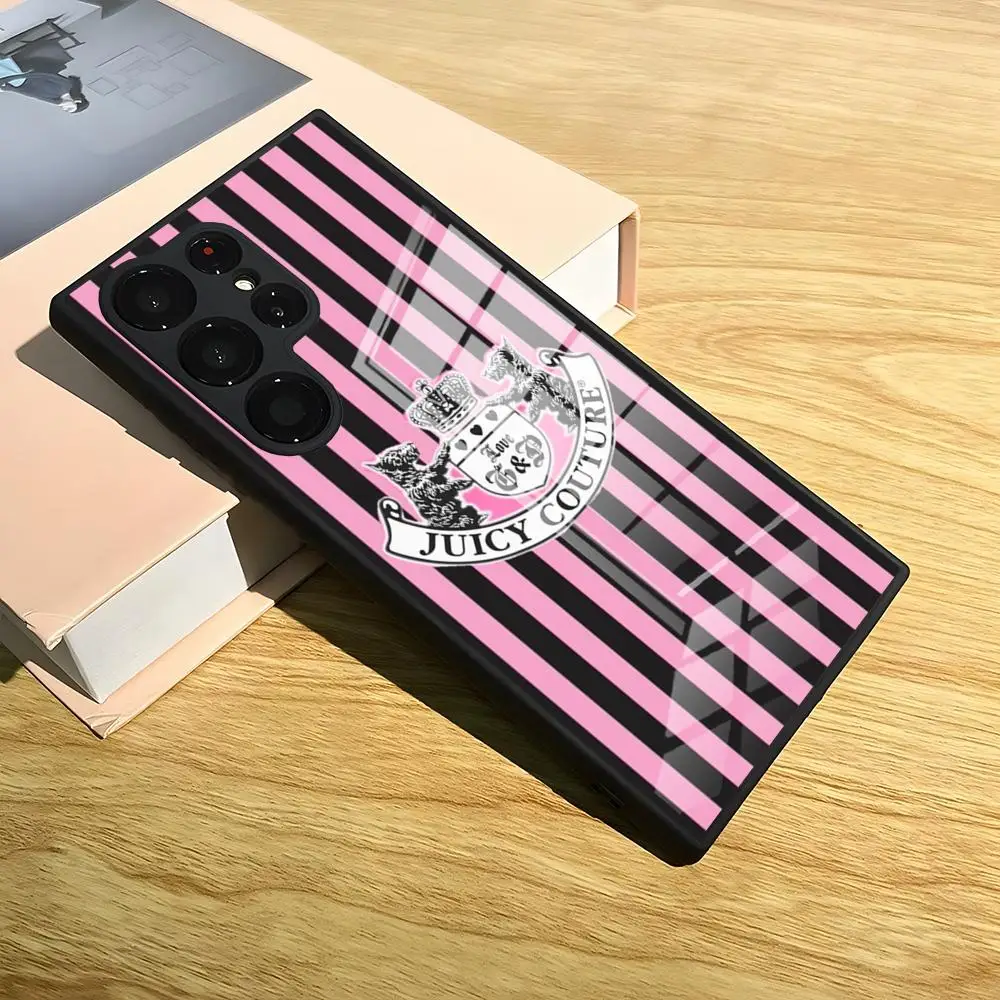 Juicy Girly-glam C-Couture Phone Case For S25 Ultra Samsung S26 S24 Fe S22 S23 21 Plus A54 A34 A53 A57 A17 A16 Glass Cover