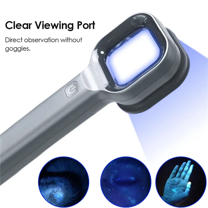 A84G-3X Woods Lamp Skin Analyzer Portable Facial Salon Beauty Analyzer UV Woods Lamp For Skin Care Analyzing Testing