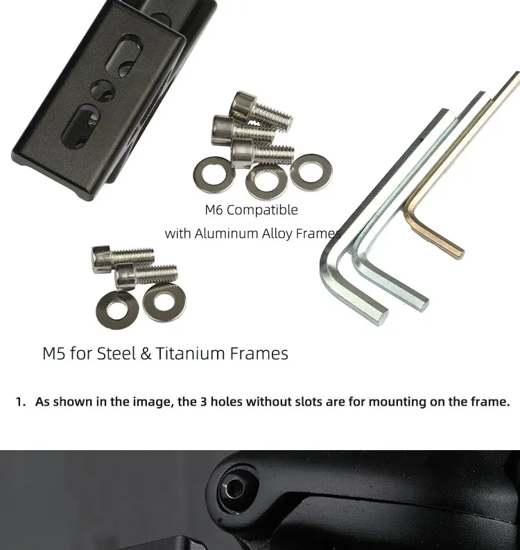 AXI Faltrad-Vordertasche Erhöhter Sockel Aluminiumlegierung Vorderradträger-Adapter Erhöhung für Dahon Brompton Faltrad – Detail 17