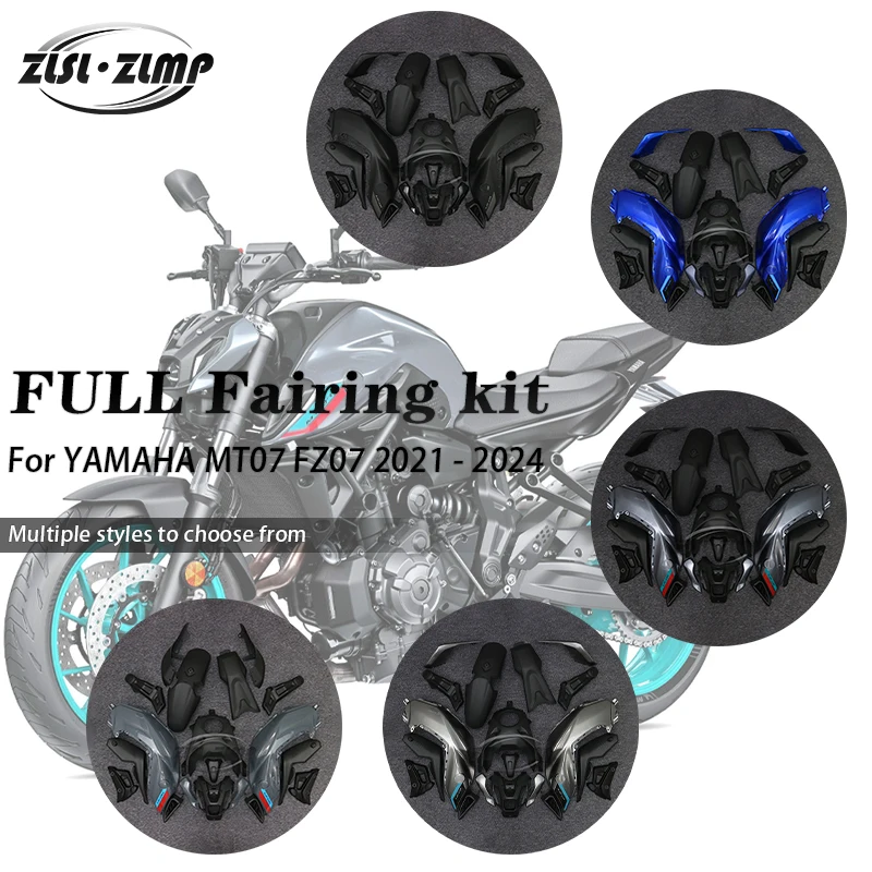 

For YAMAHA MT-07 MT 07 FZ07 FZ-07 2021 - 2024 Motorcycle Fairing kits fairings body kit ABS injection molding MT07 Fairing