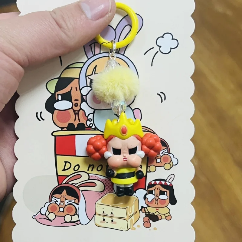 

Kawaii Mini Crybaby Keychain Cartoon Three-dimensional Doll Students Schoolbag Pendant Car Key Chain Women and Men Gifts