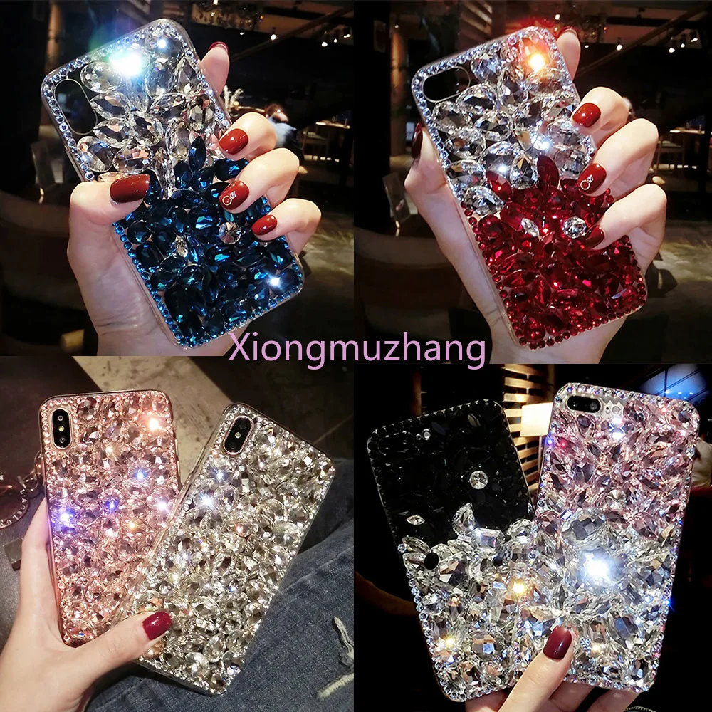 Fashion Bling Crystal Rhinestone Diamond Custom Phone Case for Nokia 3.2 2.2 4.2 6.2 7.2 2.3 5.3 1.3 8.3 2.4 3.4 5.4 6.3 G10 G20