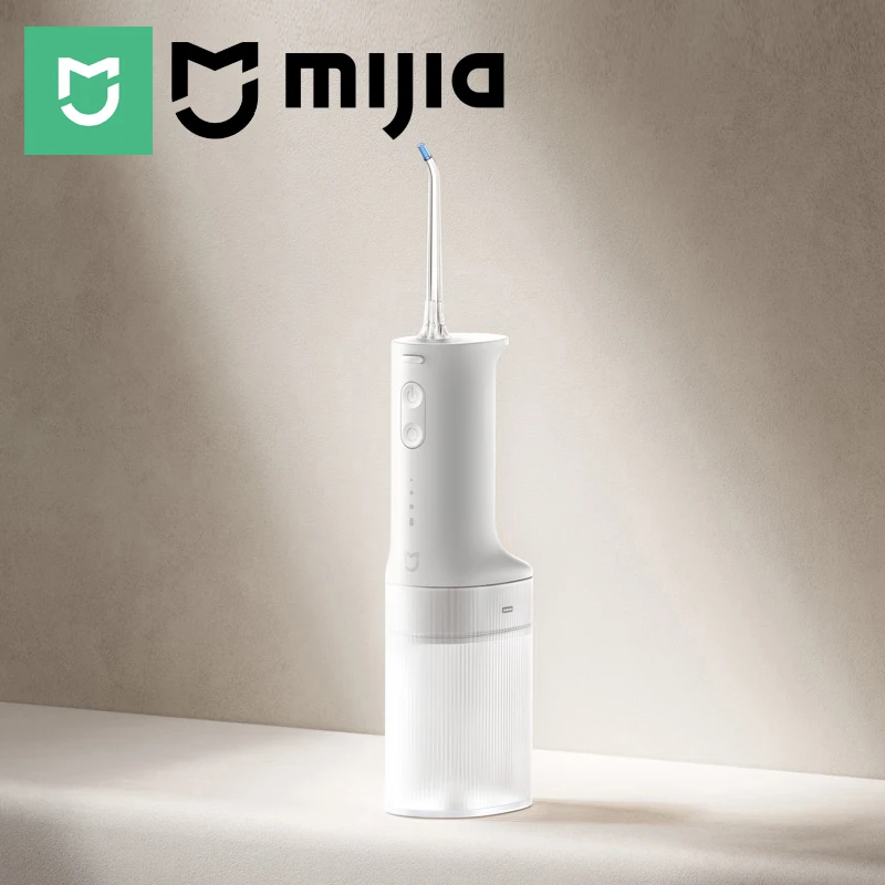 MIJIA Electric Oral Irrigator 2,IPX7 Waterproof Rating,200ML Water Tank,3 Frequency Conversion Modes,Water Flosser Dental