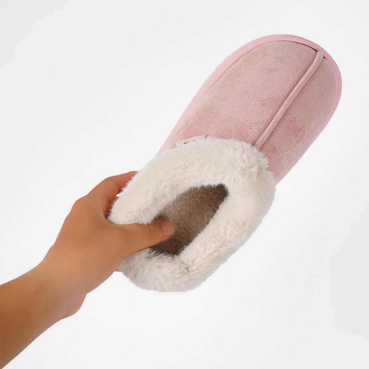 Comwarm Plattform Flauschige Hausschuhe Frauen Neue Mode Fuzzy Hausschuhe Haus Plüsch Winter Frauen Schuhe Hause Baumwolle Schuhe Große Größe – Detail 10