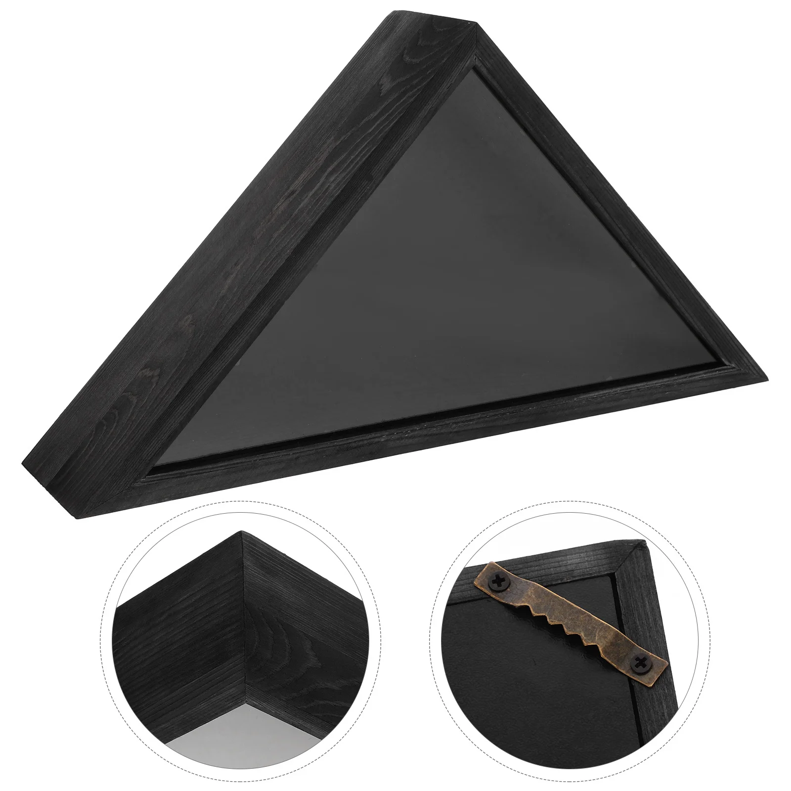 

Storage Box Triangle Container For Wall Display Case With Protective Cover Wooden Flag Display Flag Holder Box
