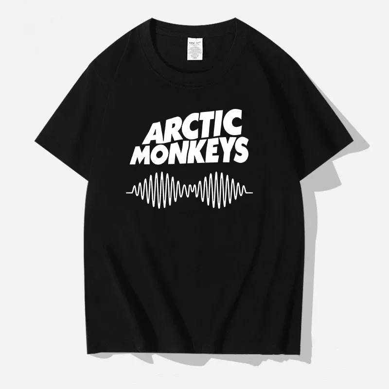 Men Women Arctic Monkeys Rock Band Cotton T-shirt Male Hip Hop Tshirt Clothes Manga Short Sleeve Tee Streetwear Y2k Trend Tops