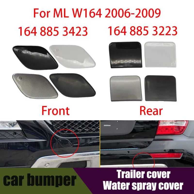 

For Mercedes W164 Car Front Rear Bumper Tow Hook Cover Cap Black For Benz M Class 2009-2011 ML320 ML350 ML400 ML450 1648853223