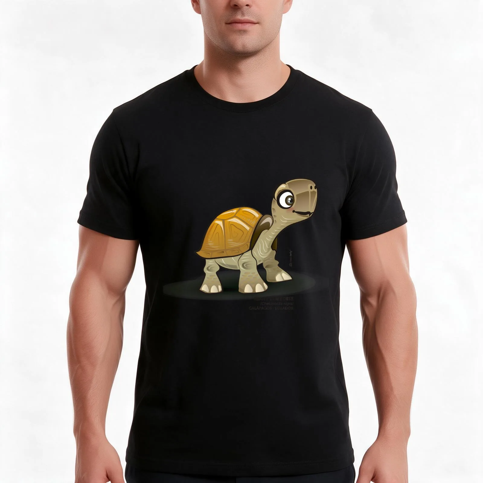 Galapagos Giant Tortoise T-Shirt Summer Casual Cotton Tee Oversized Streetwear Tops Vintage Graphic Print Unisex Men Women