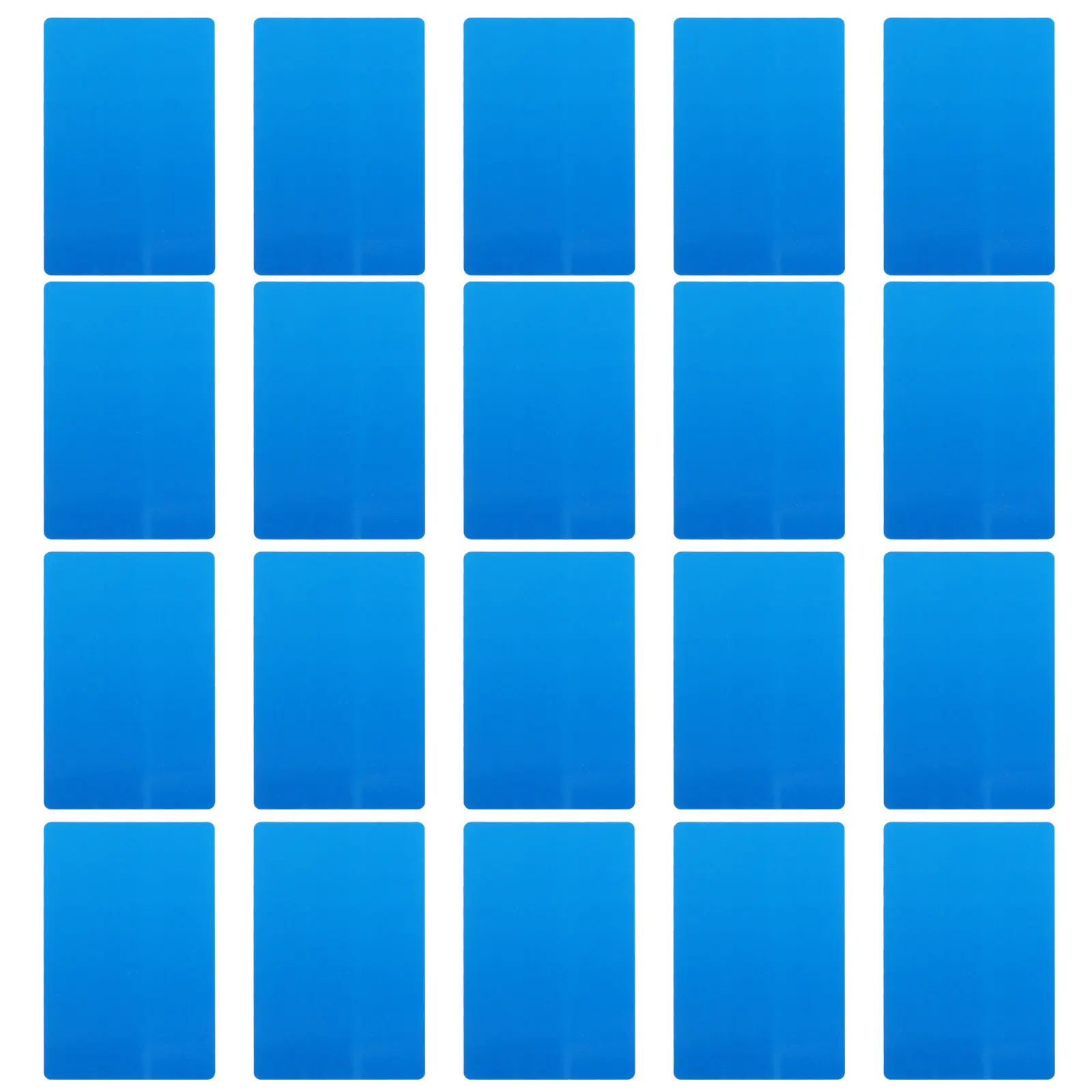 

50Pcs Blank Metal Name Cards Flat Aluminum Sheets for Business Card Engraving and Heat Transfer Applications