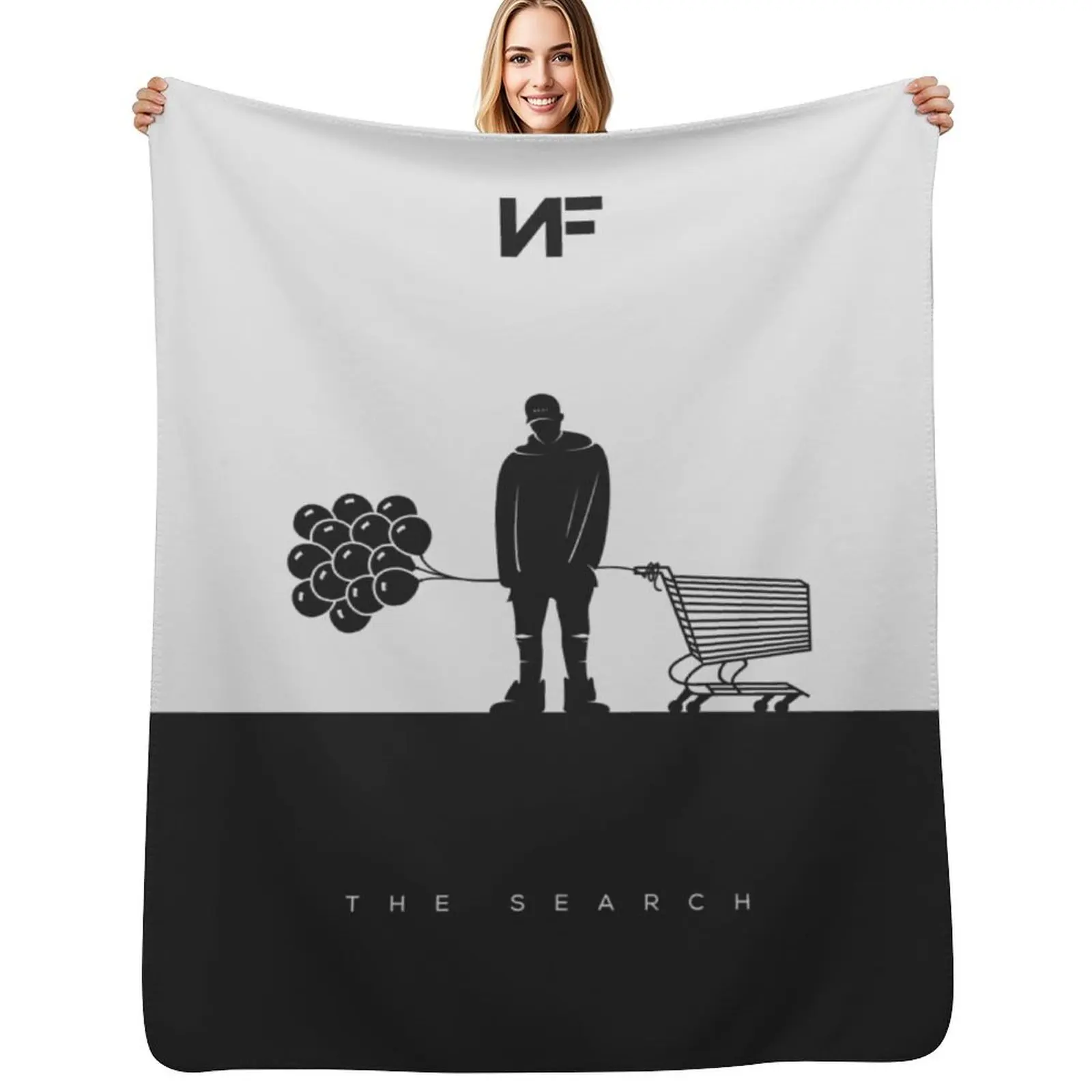 NF - The Search Throw Blanket manga Weighted Luxury Designer Soft Personalized Gift Camping Blankets