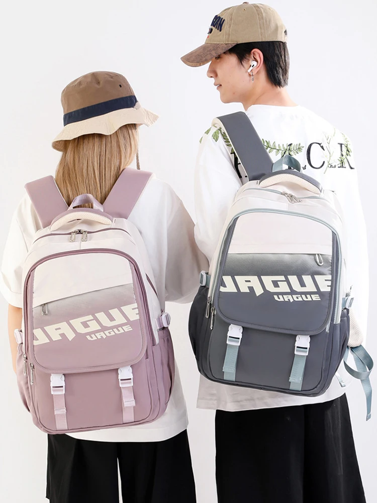 New Fashion Casual Backpack for Men and Women with Large Capacity and Luggage Strap, Multi functional, Sports Durable Backpack