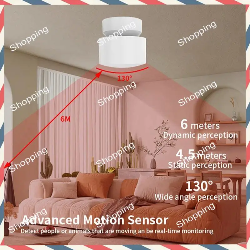 

M20K Human Presence Detector Tuya Sensor Home Ultra Low Power Millimeter Wave Radar Breathing Motion Detection ZIGBEE