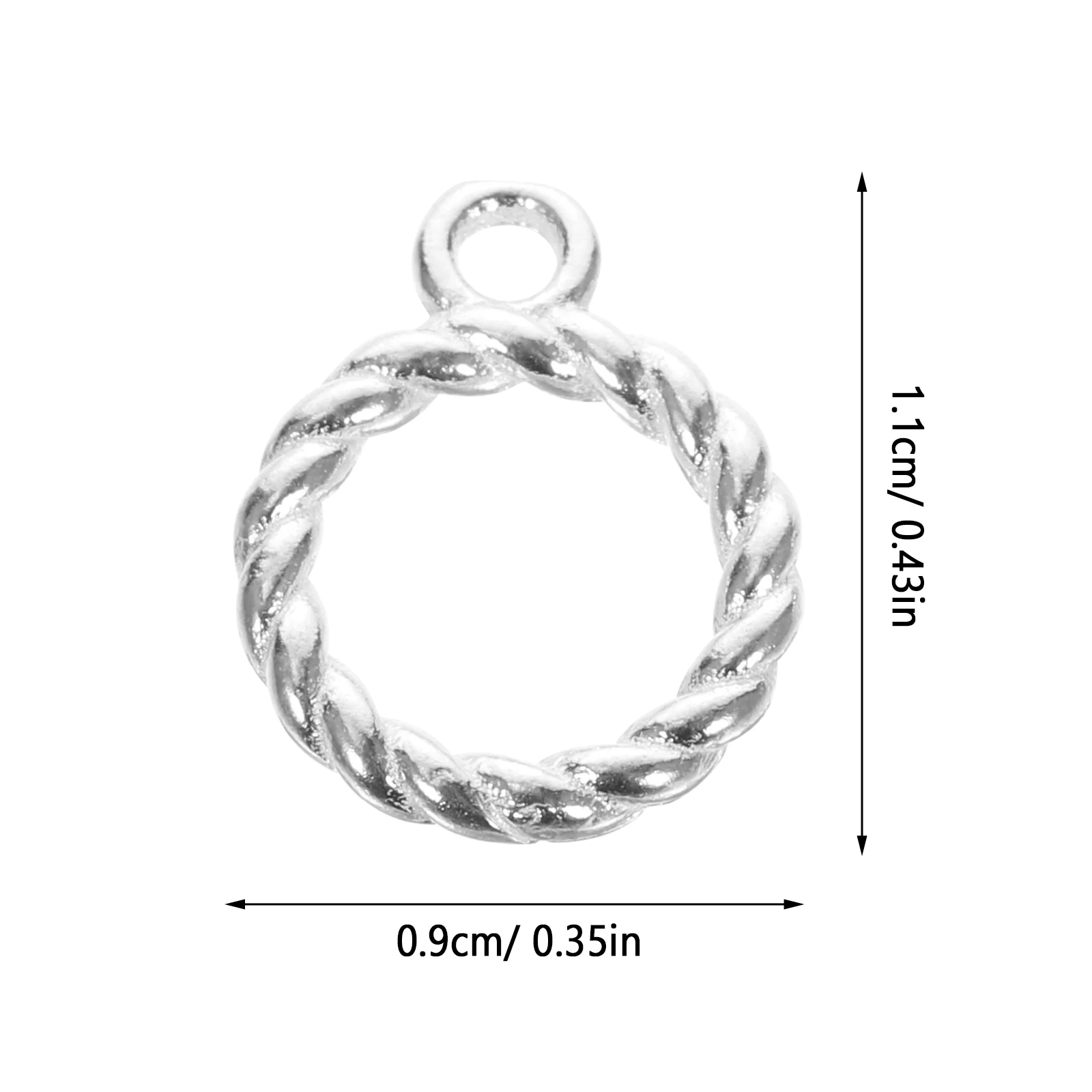 

2 Sets 10mm S925 Bracelet Necklace Connecting Buckle Toggle Clasps Jewelry Making Lightweight Durable Storage