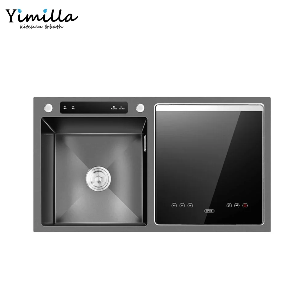 อ่างล้างจานสแตนเลส Fregaderos De Cocina Undermount อ่างล้างจานอัจฉริยะพร้อมเครื่องล้างจาน