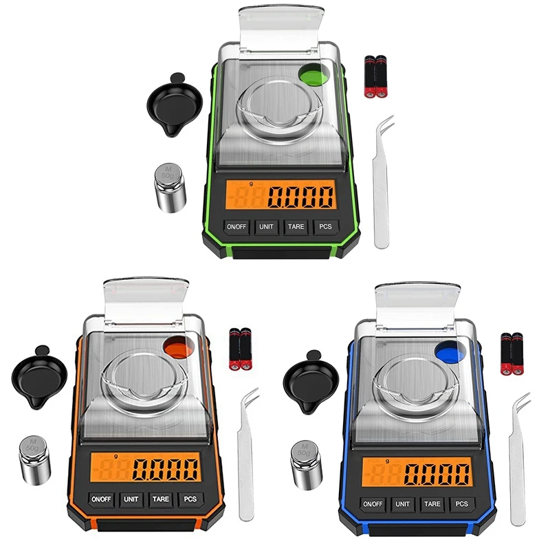 

Fine Scale 0.001G, Digital Milligram Scale 50G / 0.001G, Digital Pocket Scale With LCD Display, Lab Digital Scale