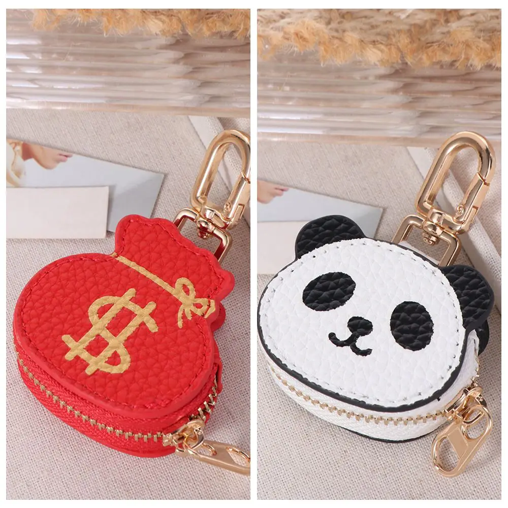المحمولة لطيف الباندا المفاتيح عملة حقيبة سستة سماعة حقيبة محفظة محفظة حقيبة المال المفاتيح الإناث #2