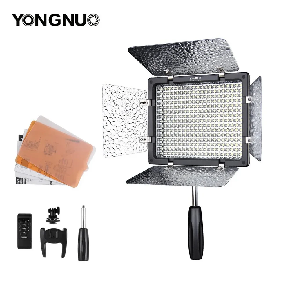 YONGNUO YN300III 3200-5500K Luz LED de 300 LED para Fotografía en Cámara, Luz para Bodas, Panel LED YN300 Opcional con Adaptador de CA