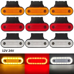 10pcs/4pcs 12V 24V Side Marker Light LED Trailer Lights Reflector Van Clearance Lights For Scania Truck For DAF truck For Isuzu