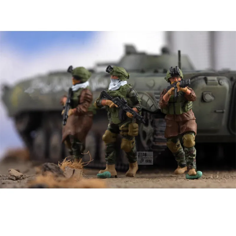 1:72 Model Malowany Druk 3D 6 Sztuk Figurki Żołnierzy Sił Specjalnych DIY Akcesoria Sceniczne Kolekcja Lalki Zabawki Dla Fanów