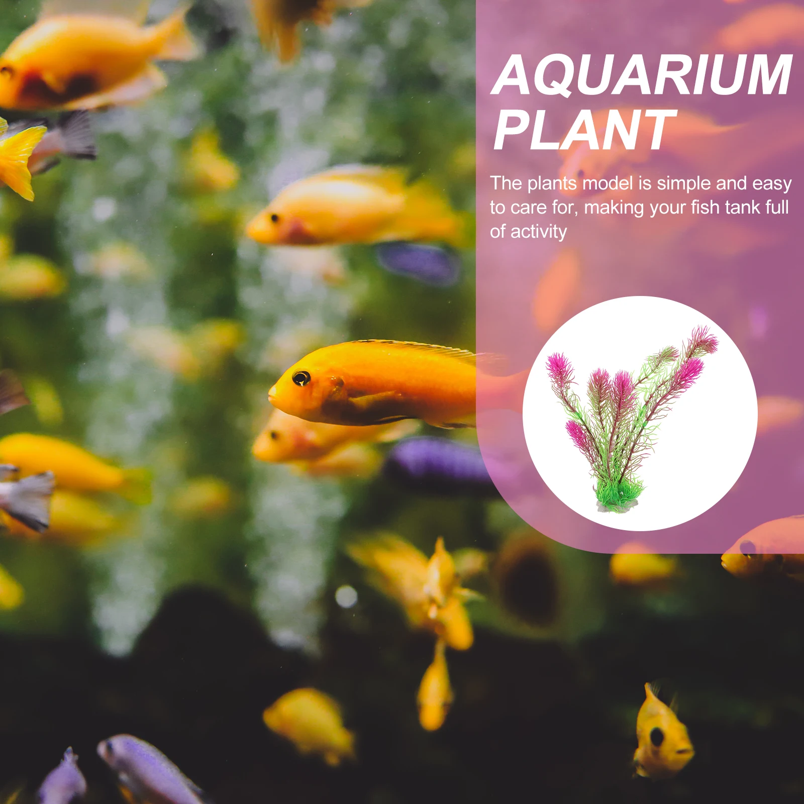 

Artificial Aquatic Plants Large Tall Fish Tank Decorations Plastic Strips Easy Care Lifelike Aquarium Accessories Pet