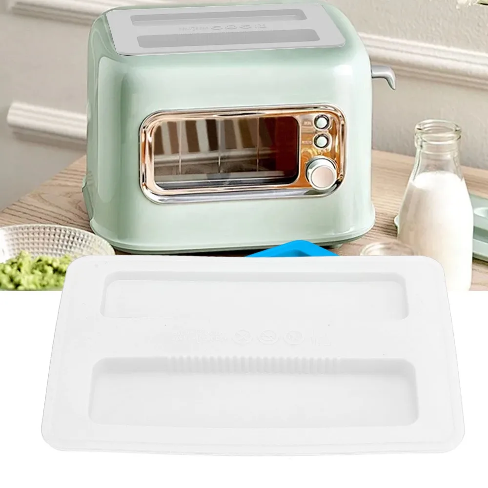 3pcs Soft Flexible Silicone Toaster Cover Reusable 15.8x10.4x1.2cm Bread Maker Lid Toaster Dust Cover For Bread Sandwich Machine