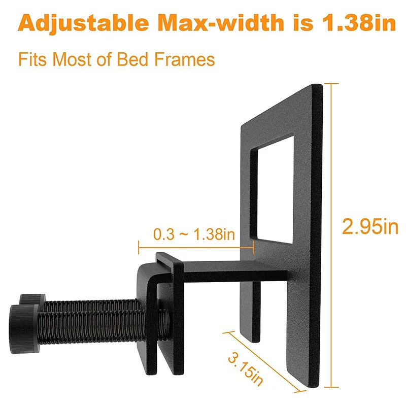 Non-Slip Mattress Baffle Metal Bed Frame Mattress Holder Adjustable Mattress Sliding Stopper Applicable Metal Bed Frame