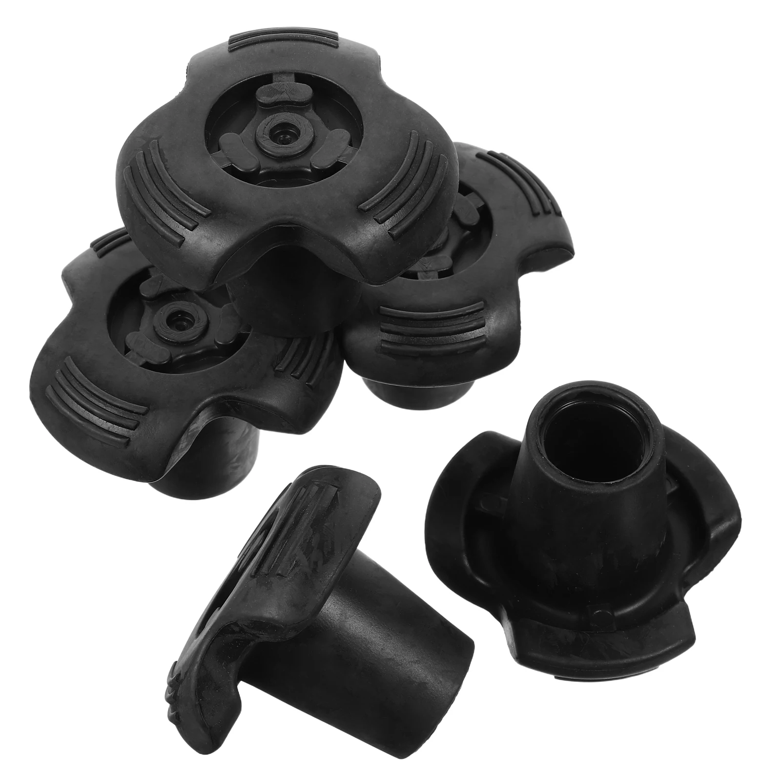 

5 Pcs Trekking Pole Protector Cane Replacement Tips Hiking Protectors Rubber