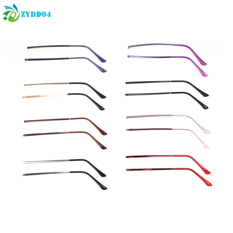 ● 1 زوج النظارات الشمسية المضادة للانزلاق أداة إصلاح عالمية النظارات الملحقات استبدال الساق نظارات الذراع إطار مشهد نظارات معدنية