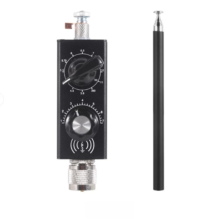 

Mini-ANT 20W QRP Shortwave Full Band Tuned Antenna with M Head 5MHz-55MHz BNC Male Connector