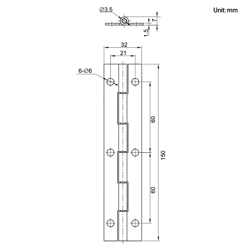 3pcs Industrial Concealed Extended Door Hinge for Electrical Equipment Cabinet Stainless Steel Iron Docking Folding Design