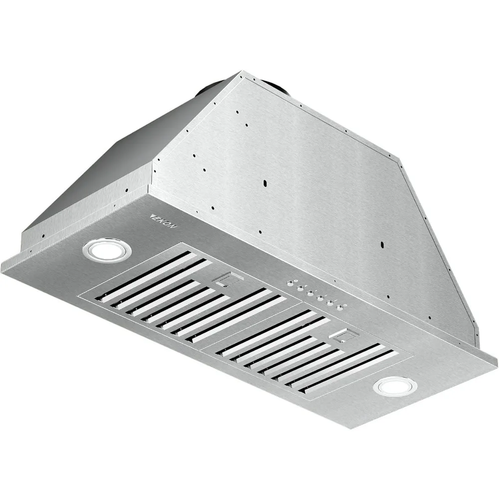 

Range Hood Insert, Built-in Range Hoods Ducted/Ductless with 4-Speed Soft Touch Panel Control/Dishwasher-safe Filters,