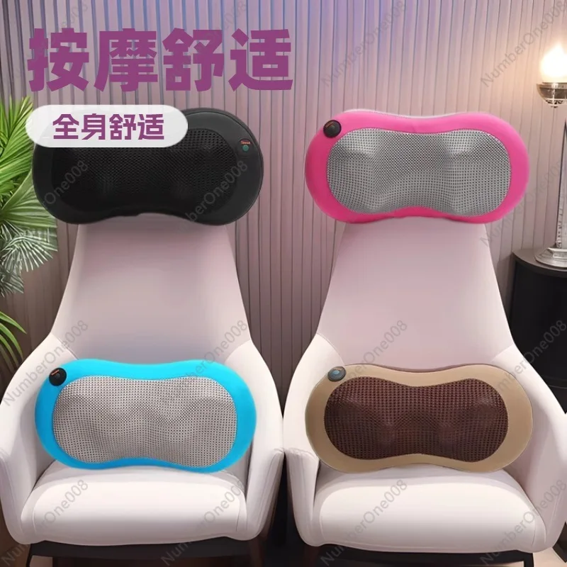 

Массажная подушка в форме арахиса для домашнего и автомобильного использования, разминающий и обогревающий массажер для шеи